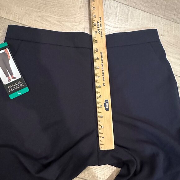BANANA REPUBLIC WOMENS BLACK SIZE 12 TAPERED PULL ON PANTS NEW - Picture 7 of 11
